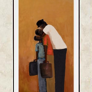 African American Family Art Print: &quot;Going Away&quot; Home Decor