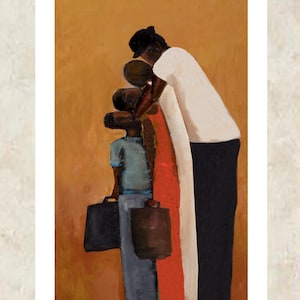 African American Family Art Print: Black Art Series