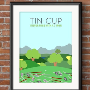 Tin Cup Movie Poster - Minimalist Art Print (Digital Download)