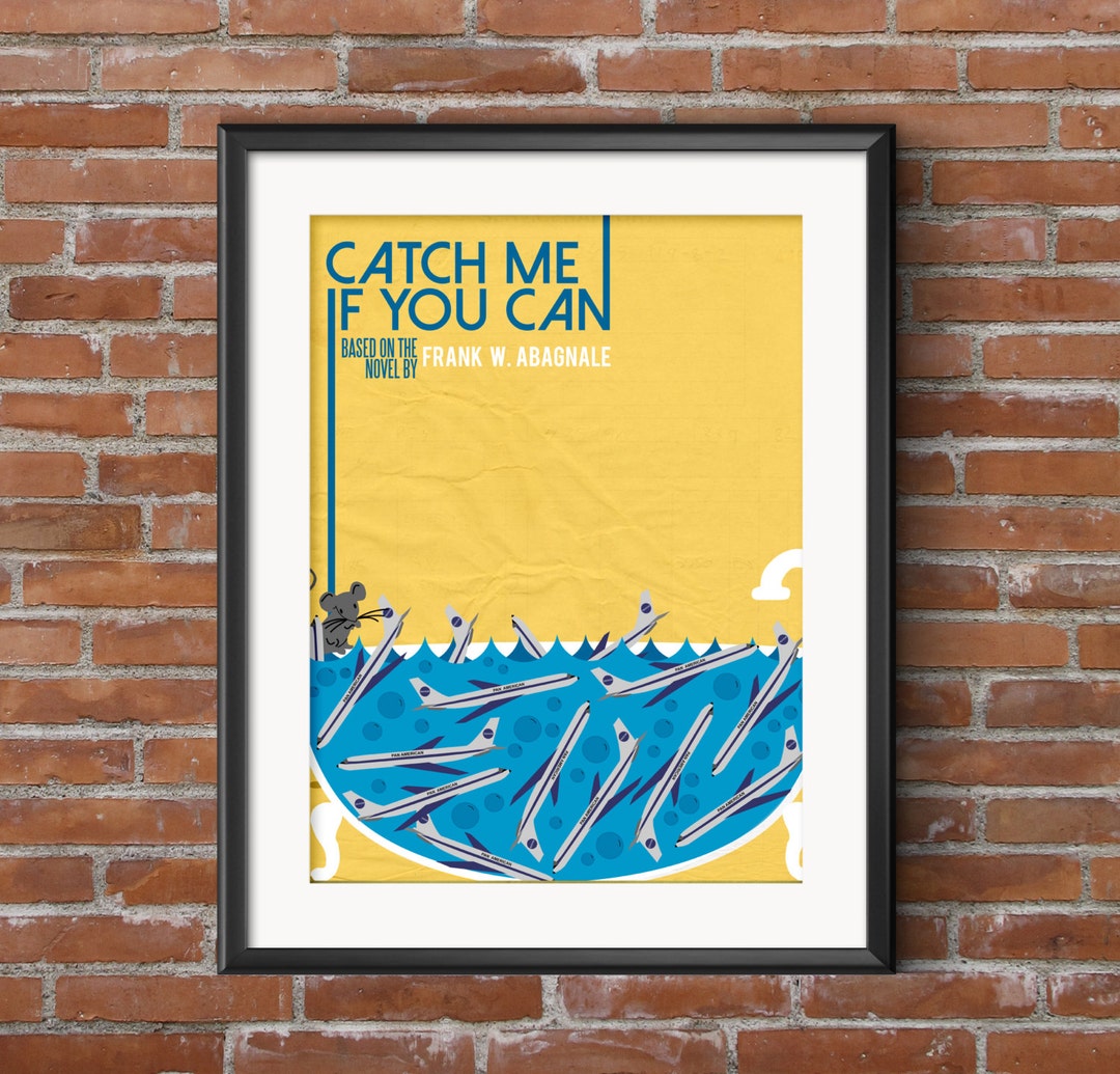 Catch Me If You Can Movie Poster, Minimalist Art Print (digital ...