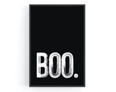 Halloween Print, Halloween Decor, Halloween Wall Art, Boo., Halloween Home Decor - Digital Download