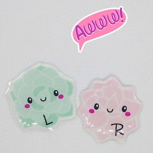 Succulent x-ray custom lead letter markers with initials