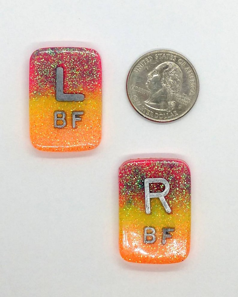 Xray Markers With Initials Resin Xray Markers Lead Letter Etsy