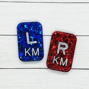 OG glitter custom lead letter x-ray markers with initials