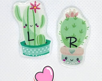 Custom cactus lead letter x-ray markers with initials