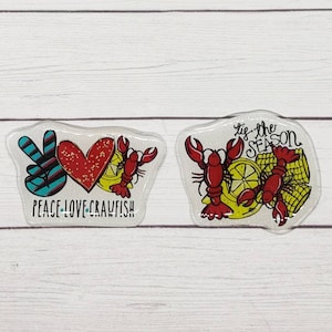 X-ray markers with initials, radiology markers, film markers, resin x-ray markers, fun x-ray markers, crawfish x-ray markers with initials