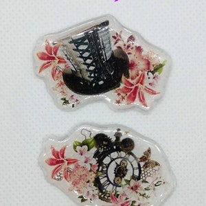 Steampunk custom lead letter xray markers with initials