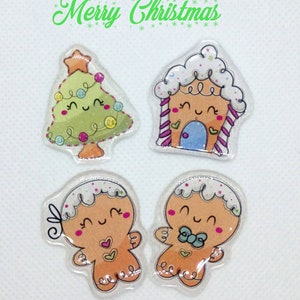 Gingerbread life Christmas custom lead letter x-ray markers with initials