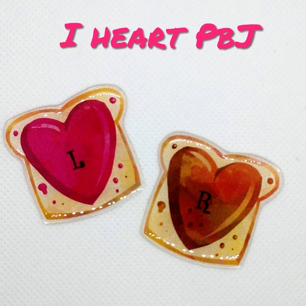 I heart PbJ custom lead letter x-ray markers with initials