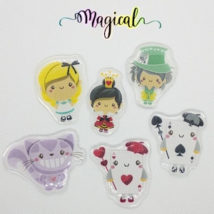 Alice in Wonderland lead letter x-ray markers with initials