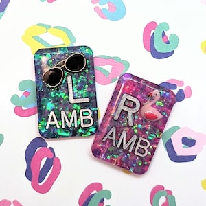 Summer Fun custom personalized lead letter x-ray markers with initials