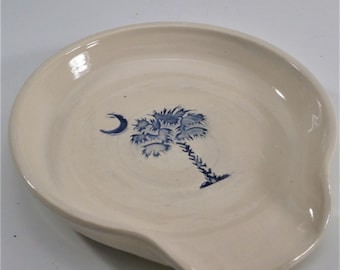 Spoon Rest w/ Palmetto Tree