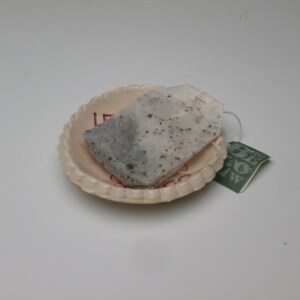 Ring Dish, Spoon Rest, Tea Bag Holder, Pill Dish, Let That Shit Go, Buddha, Ready to Ship, Free Shipping in USA Handmade, Ceramic, Blue image 6