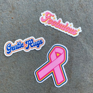 Breast cancer / Mastectomy 3” Sticker set (3 stickers)