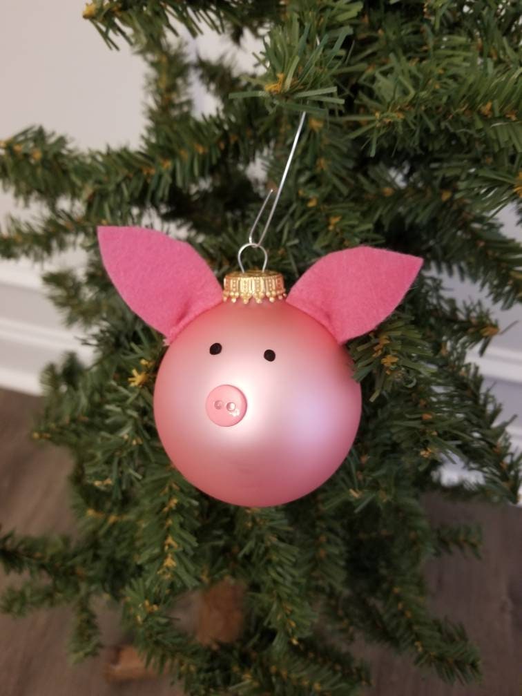 Pig Christmas Ornament 