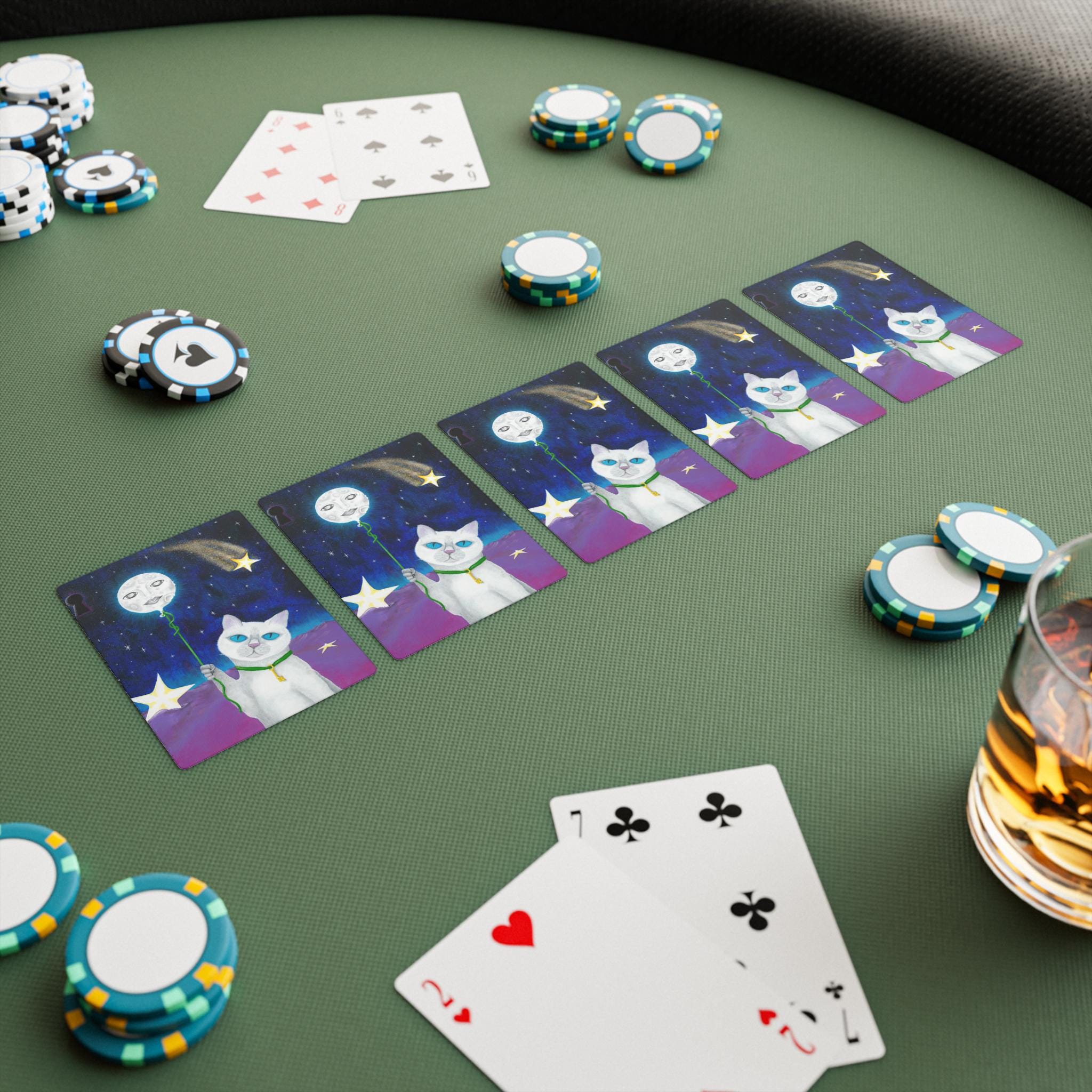Gatekeeper by Betty Jo Wolfe Poker Cards Set, Cute Cat Illustration ...