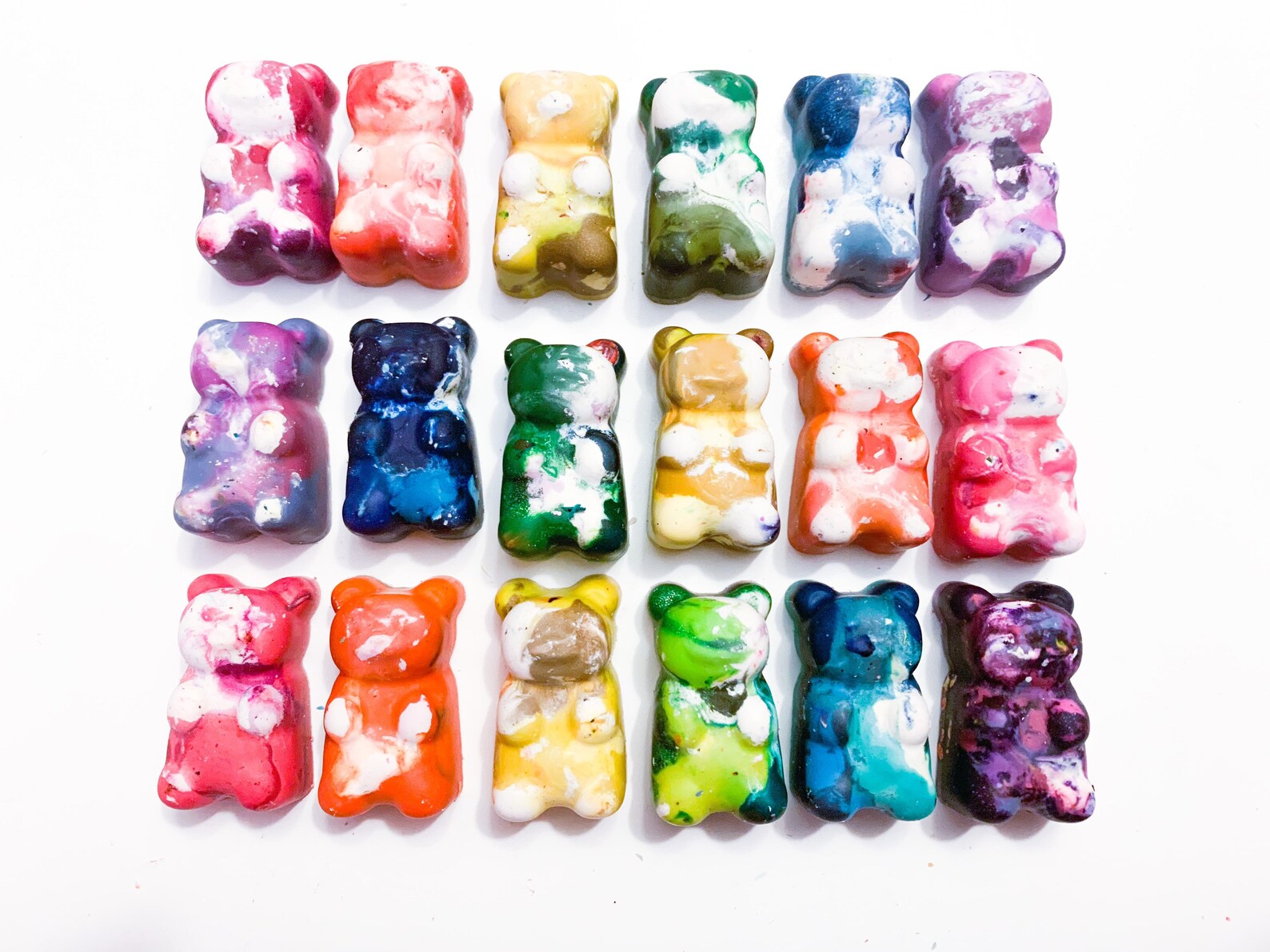 Gummy Bear Crayons Rainbow Crayons Stocking Stuffers Etsy