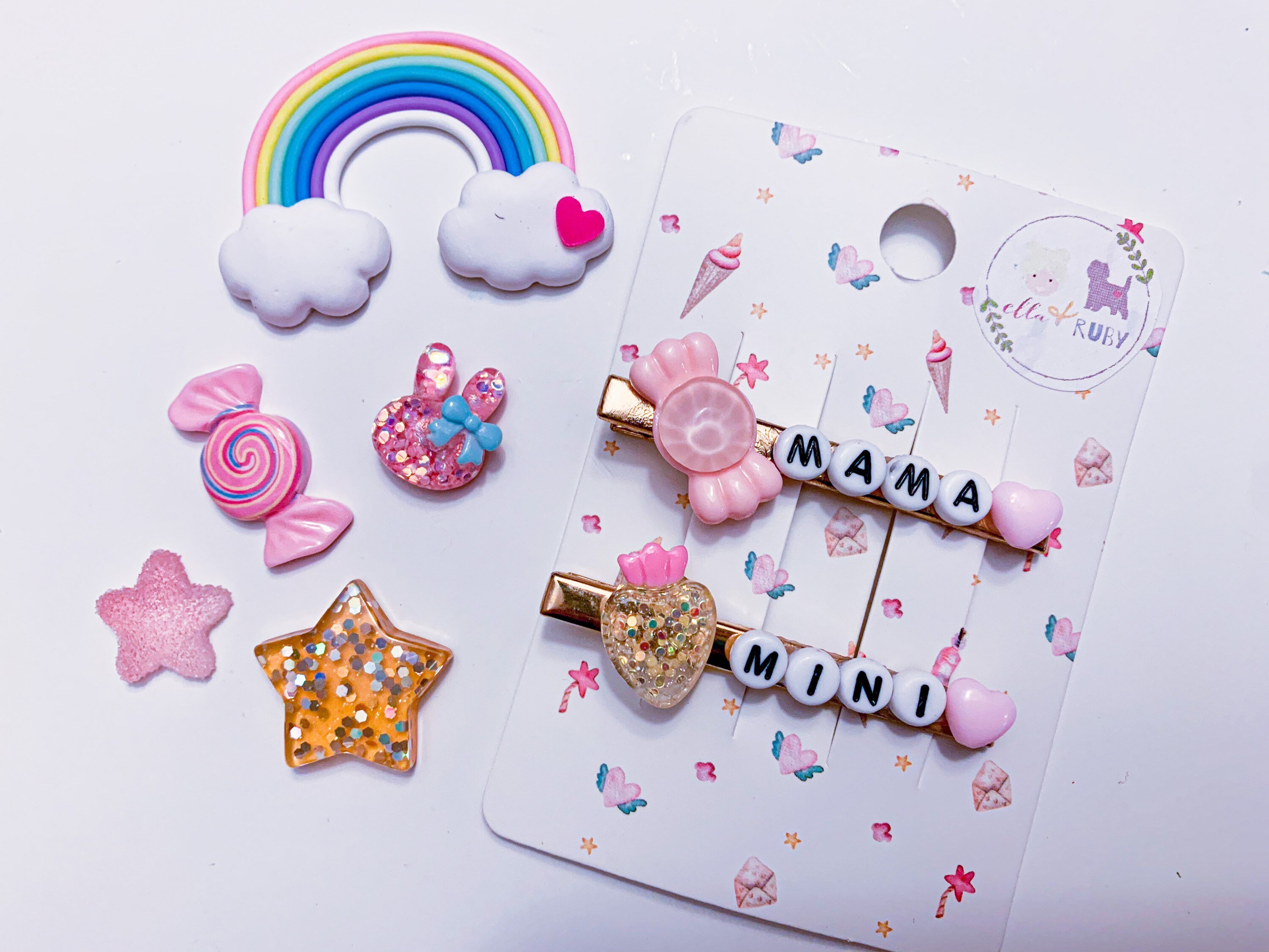 Mama Mini hair clips toddler hair clips hair barrette Etsy