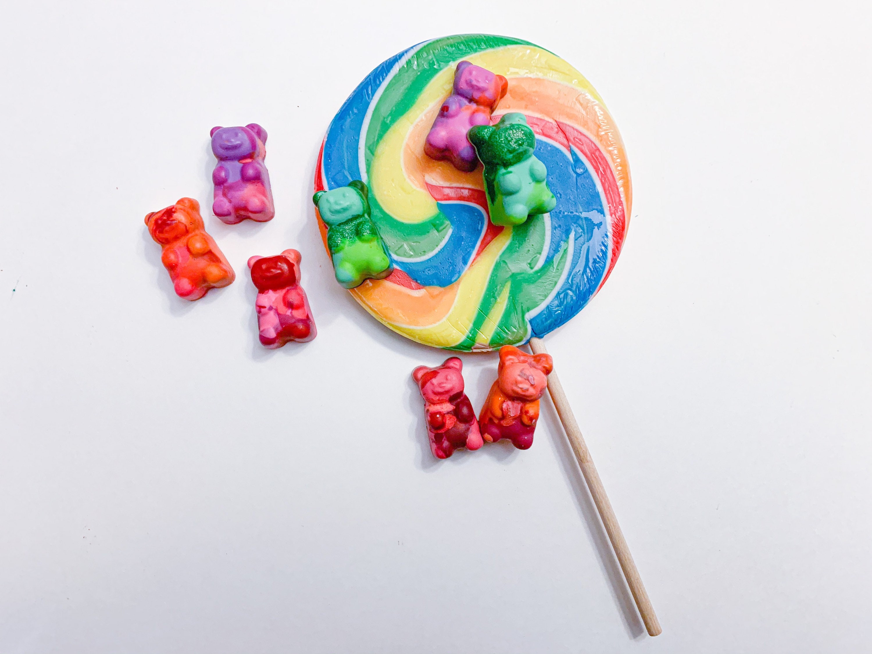 Gummy Bear Crayons Rainbow Crayons Stocking Stuffers Etsy