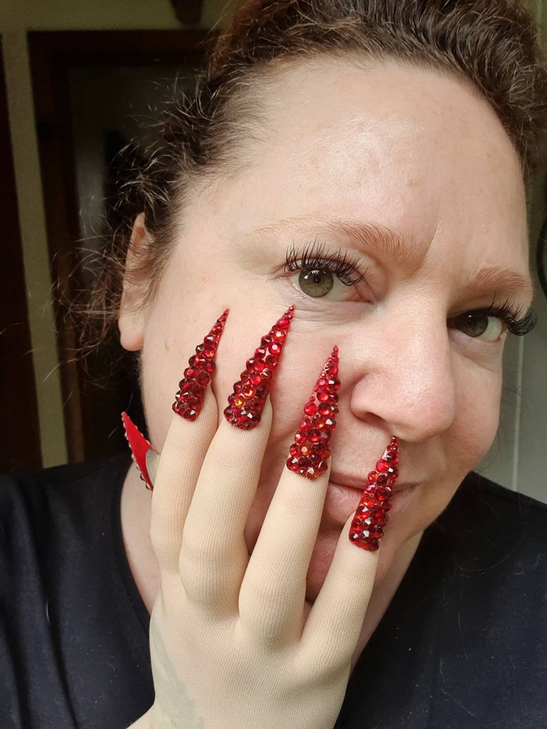 performer costume False nails 2 sets for 45 listing press on drag queen burlesque