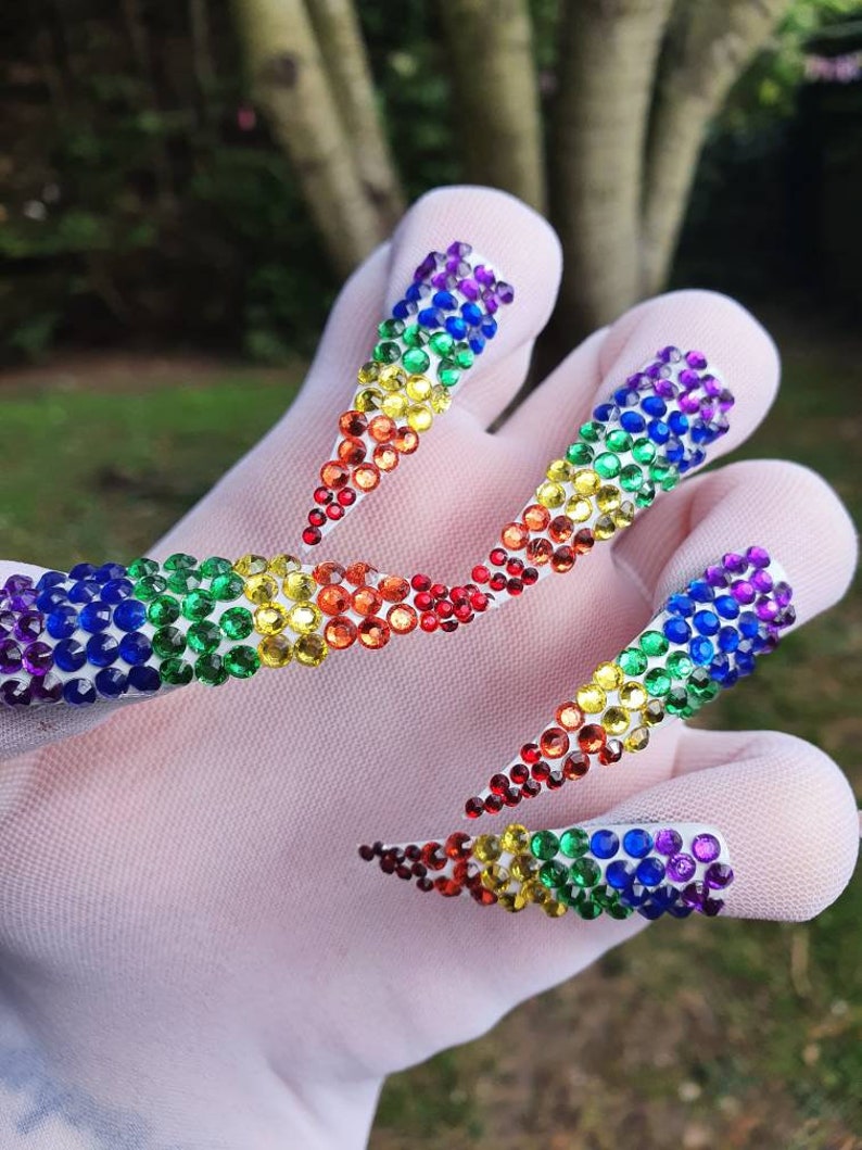 performer costume False nails 2 sets for 45 listing press on drag queen burlesque