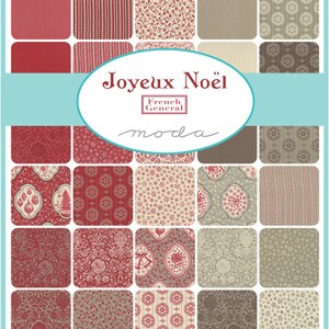 Joyeux Noel by French General for Moda ***MINI*** Charm Pack