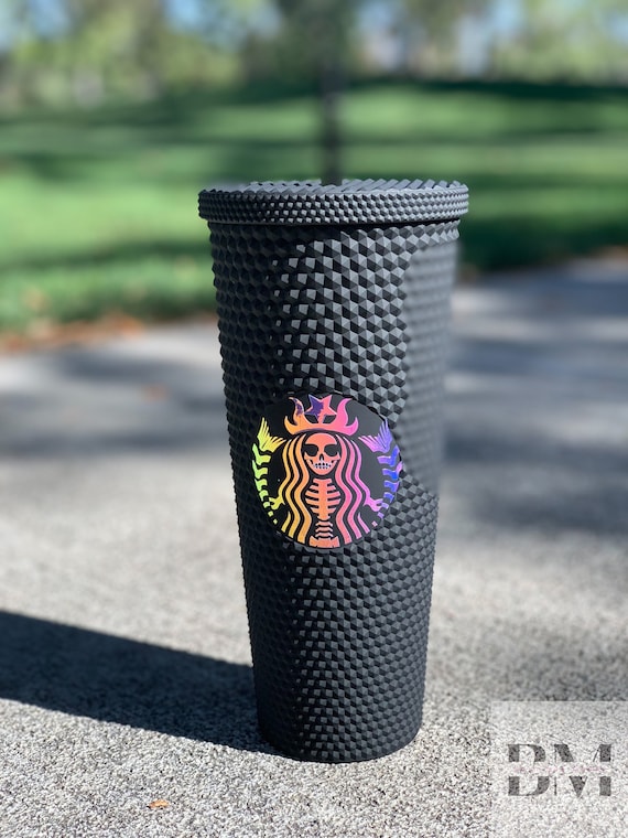 Starbucks Skeleton Tumbler Halloween Tumbler Studded Tumbler With Straw &  Lid Luxury Tumbler Travel Cup Matte-iridescent 