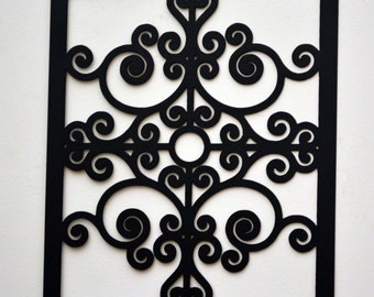 Wrought Iron Panel Etsy