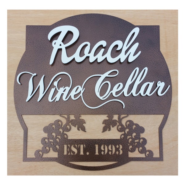 Wine Cellar Sign Etsy