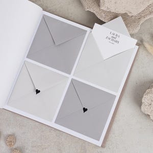 Enveloppe de mariage livre d'or avec des souhaits et des cartes de conseils pour des photos instax, idées de livre d'or de mariage, livre de conseils de mariage