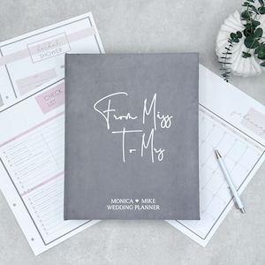 Personalized Wedding Planner I Ring Binder Custom Wedding Planning Book I The Ultimate Wedding Planner I Wedding Checklist