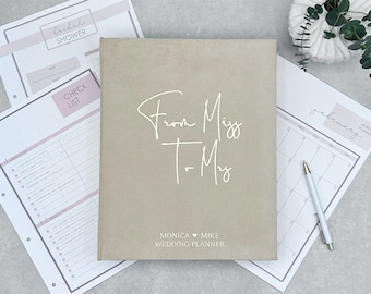 Livre d'organisation de mariage personnalisé : classeur souvenir de mariée