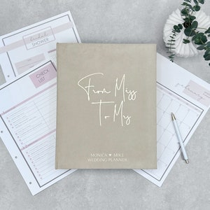 Personalized Wedding Planner I Ring Binder Custom Wedding Planning Book I The Ultimate Wedding Planner I Wedding Checklist