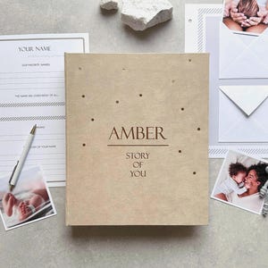 First 5 Year Baby Memory Book  | Custom Baby Journal First Year | Personalized Shower Gift | 5-Year Memory Binder | Baby Milestone Book