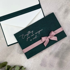 Portamonedas personalizado como regalo de cumpleaños/sobre con tarjeta en el interior