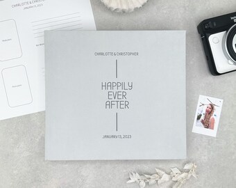 "Personalisiertes Hochzeits-Gästebuch, Fotoalbum ""Happy Ever After"" Andenken, Fotoalbum"