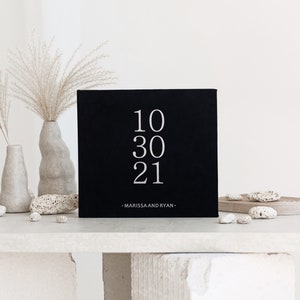 Black Wedding Guest Book, Black and White Instax Square Guest Book, Black Instax Guestbook, Black and White Wedding Album