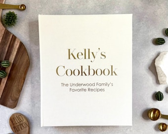 Personalized Recipe Book Binder: Custom Cookbook Organizer, Cooking Gift For Family