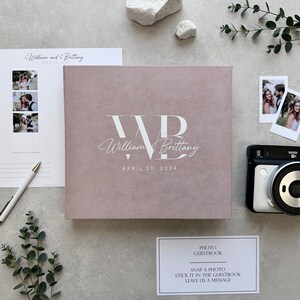 Wedding Photo Booth Guest Book for 2x6, 4x6 Photos, Wedding Photo Guest