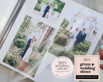 Zelfklevend fotoalbum bruiloft | Gepersonaliseerde familiefotoboek | Groot reisplakboek
