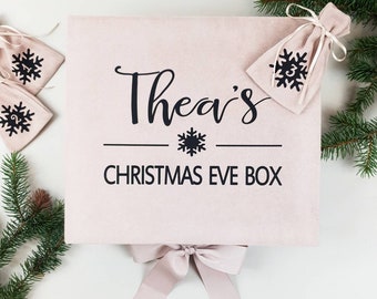 Christmas countdown calendar 2 IN 1 Personalized Christmas Box with Christmas advent calendar bags set advent calendar kids