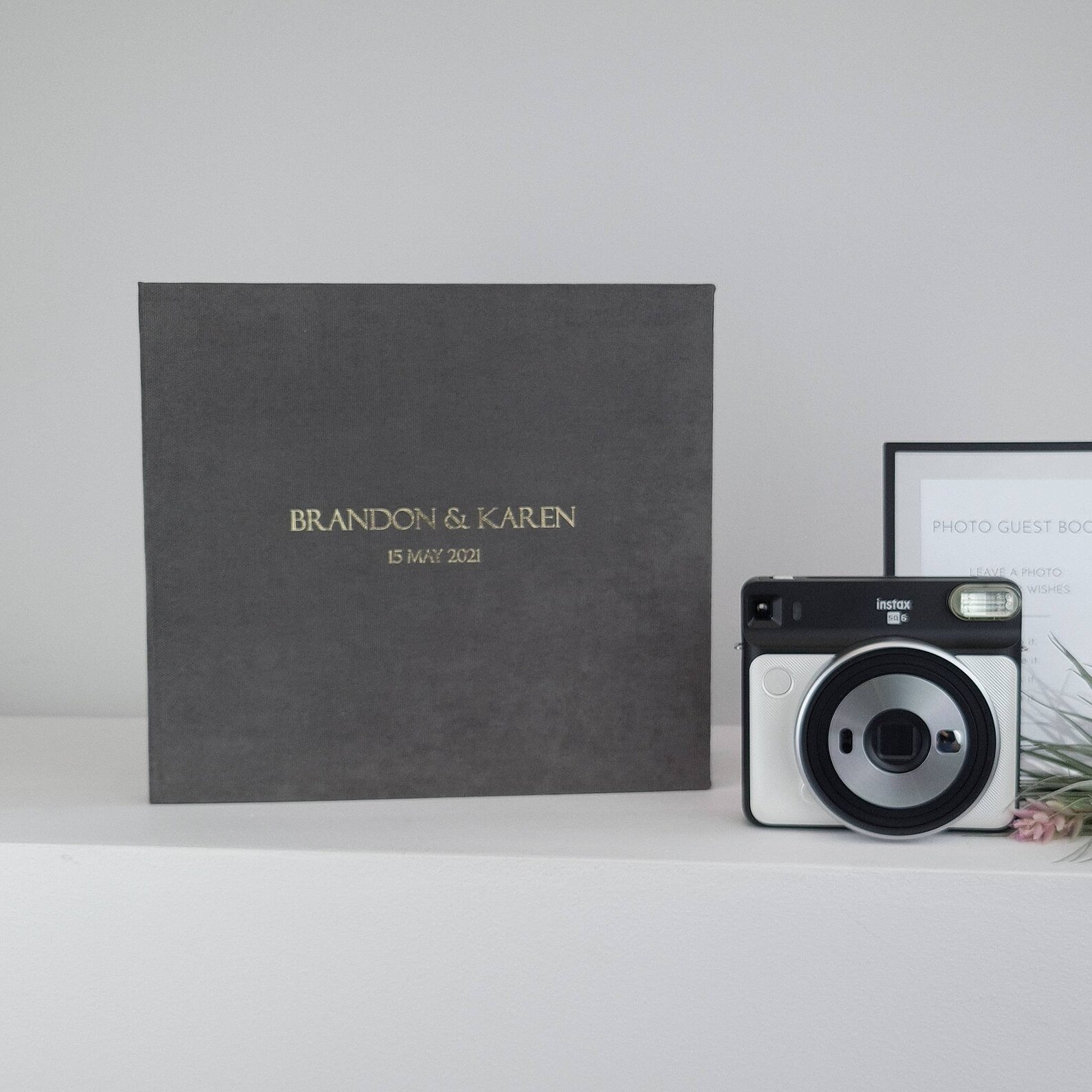 Instax Mini Album Instax Photo Album Instax Guest Book Gray Etsy