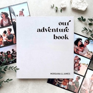 Adventure Photo Album With Sleeves for Photos 4x6, Personalized Family Photo Album, Large Memory Book for Photos, Personalized Wedding Gift