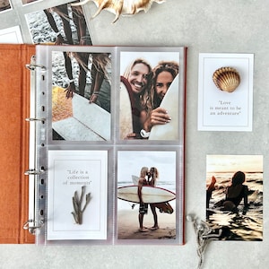 Reliure photo Instax personnalisée personnalisée pour toutes les photos jusqu'à 4 x 6, album de reliure photocartes pour Fujifilm Instax Square, large, SQ1, SQ6, SQ20