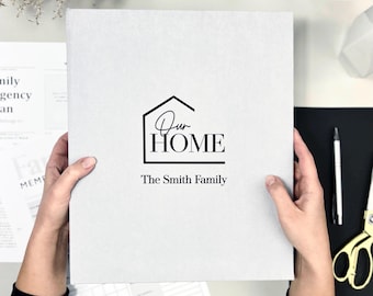 Handgefertigter Home Planner - Ringbuch - Individueller Hausplaner