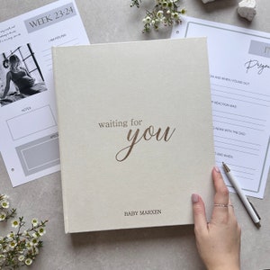 Schwangerschaft Geschenk für werdende Mama, Schwangerschaftstagebuch, Schwangerschaftstagebuch Gender Neutral, personalisierter Schwangerschaftsplaner, Schwangerschaftsmeilenstein