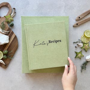 Pasta de receitas A5 personalizada, livro de receitas A4 personalizado, diário de receitas de cozinha A4, organizador de pasta de argolas A4 para receitas de família