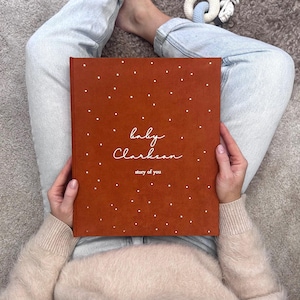 Classeur livre bébé première année, livre de souvenirs pour bébé, cadeau personnalisé pour baby shower, album photo bébé, journal mensuel bébé - Best-seller