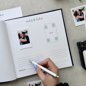 Personalized Graduation Guest Book As Gift Graduation Party Gift Memory guest book Instax wishes book Graduation Wishes Book image 7