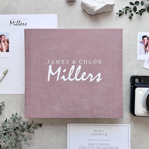 Personalized Wedding Guest book, Custom Wedding Photo Guest book, Guest book for all Instant Photos, Photo Booth Book for 2x6, 4x6 Photos